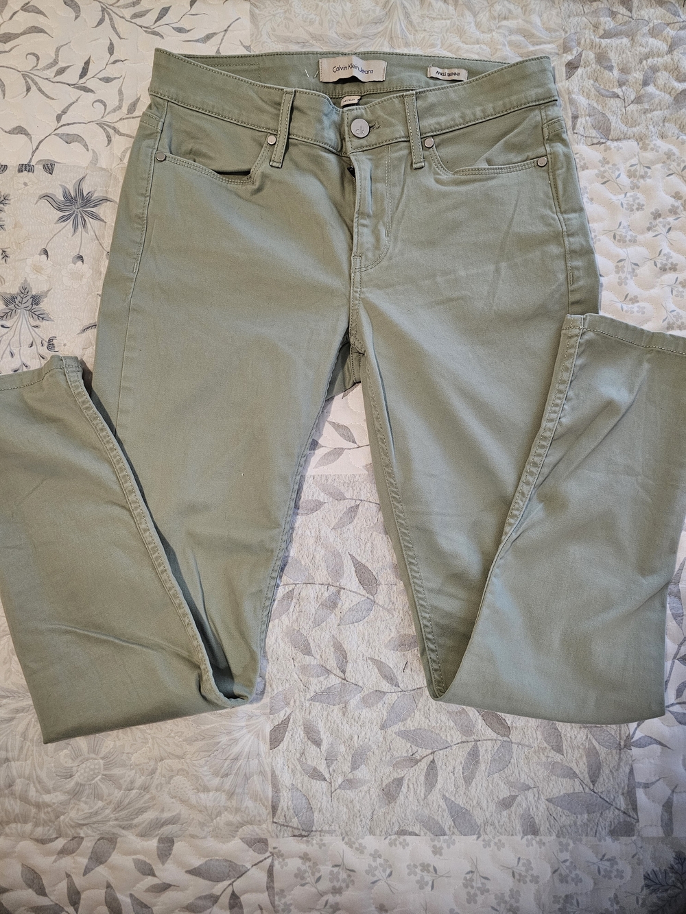 Calvin Klein Sage Green Skinny Jeans